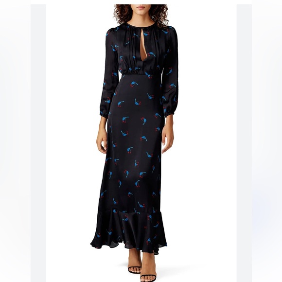 Cynthia Rowley Dresses & Skirts - New Cynthia Rowley Seabreeze Black Cherry Print Maxi Dress Elegant